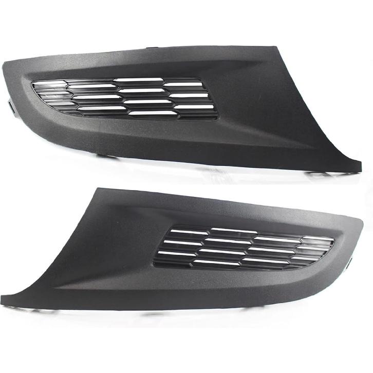 1 Pair Left Right Side Car Front Bumper Lower Fog Lamp Grille Cover Fog Light Grill Compatible For Volkswagen Polo 2011-2013
