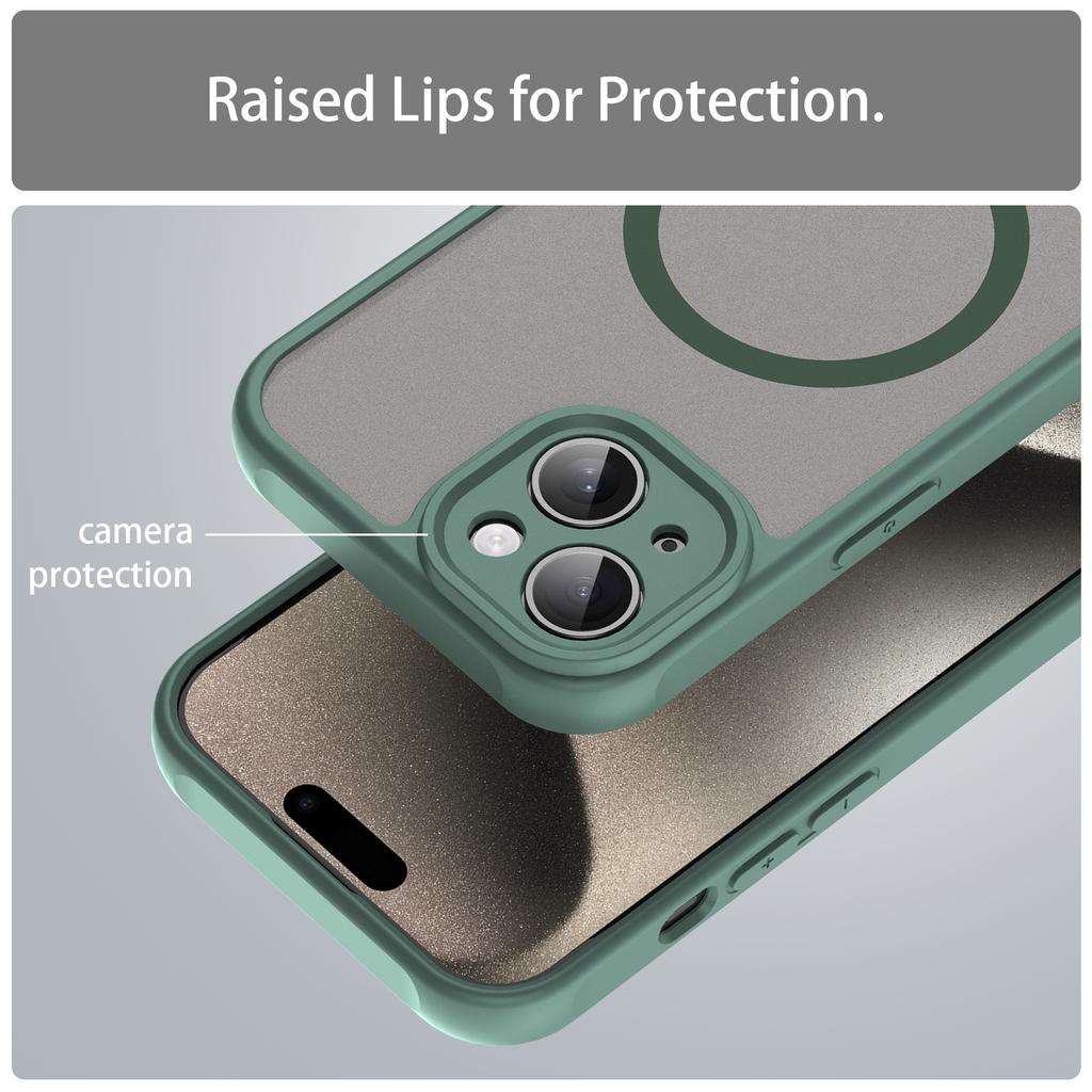 Iphone 14 Plus Phone Case,Magnetic Shockproof Phone Case,Bumper Hybrid Cover for Iphone 14 Plus