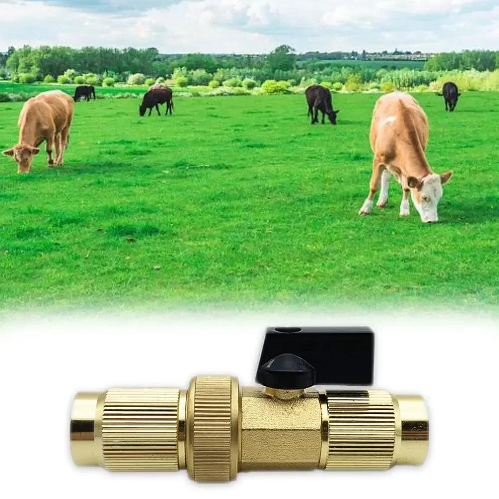 Brass Valve Joint with Telescopic Connector for Garden Watering Hose Lightweight and Easy to Handle Water Control Valve