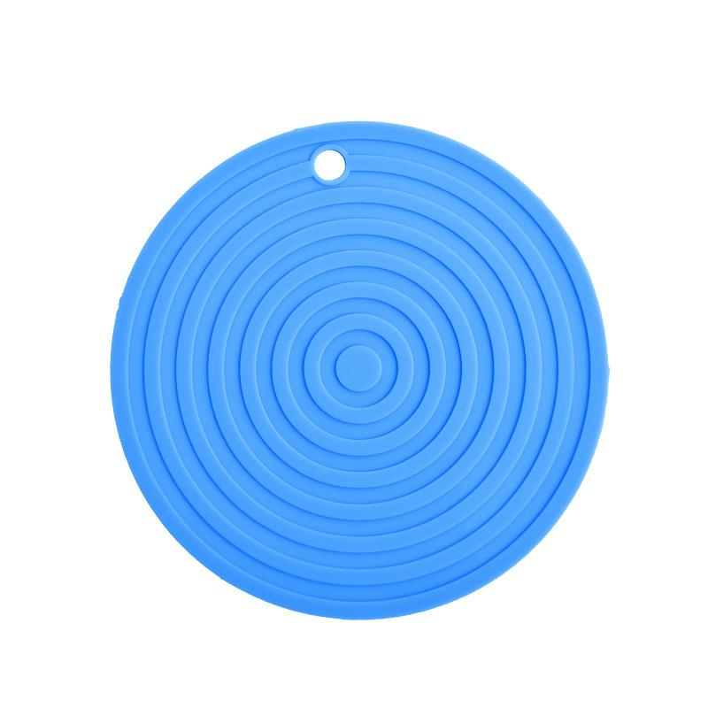 24CM Large Round Silicone Pad Anti-scalding Insulation Pad Placemat Pot Pad Plate Pad High Temperature Household Table Mat