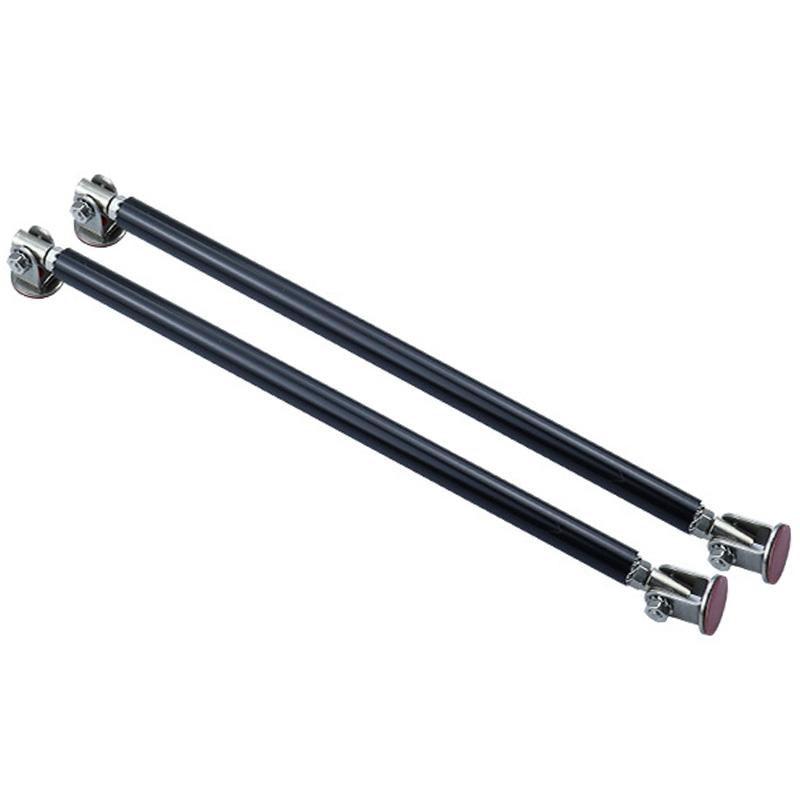

20cm Universal Car Splitter Rods Racing Adjustable Stainless Steel Front Bumper Lip Support Tie Bar Kit Saving Drilling Hole чёрный