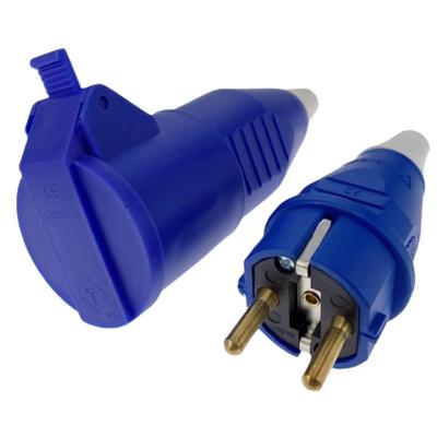 Rewireable Female Schuko Detachable Socket Adapter 2024 EU Male Plug