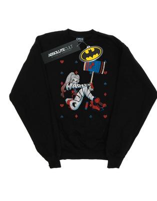 Mens Harley Quinn Playing Card Suit Sweatshirt