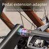 1 Pair Titanium Zinc Zinc Alloy Bike Pedal Axle Extenders 9/16 Bicycle Pedal Extension Bolts  Folding Bicycle