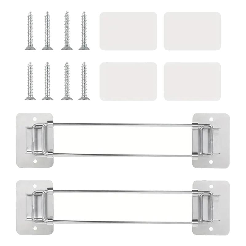 

Adjustable Telescopic Corner Shower Storage Rod Stainless steels Expandable Campers Shower Storage Poles Easy Installation 1