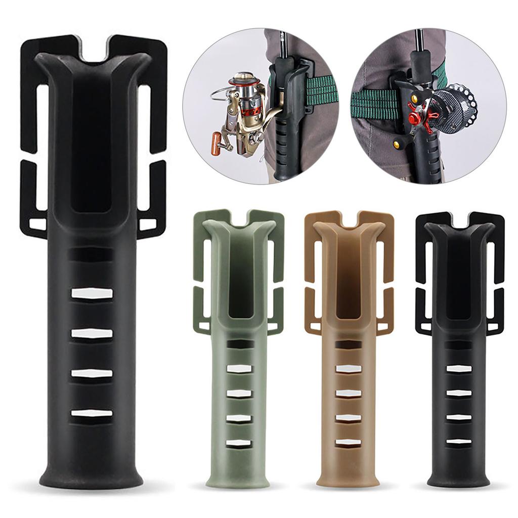 Portable Waist Belt Fishing Rod Holder Adjustable Length Multi-functional Lightweight Pole Inserter