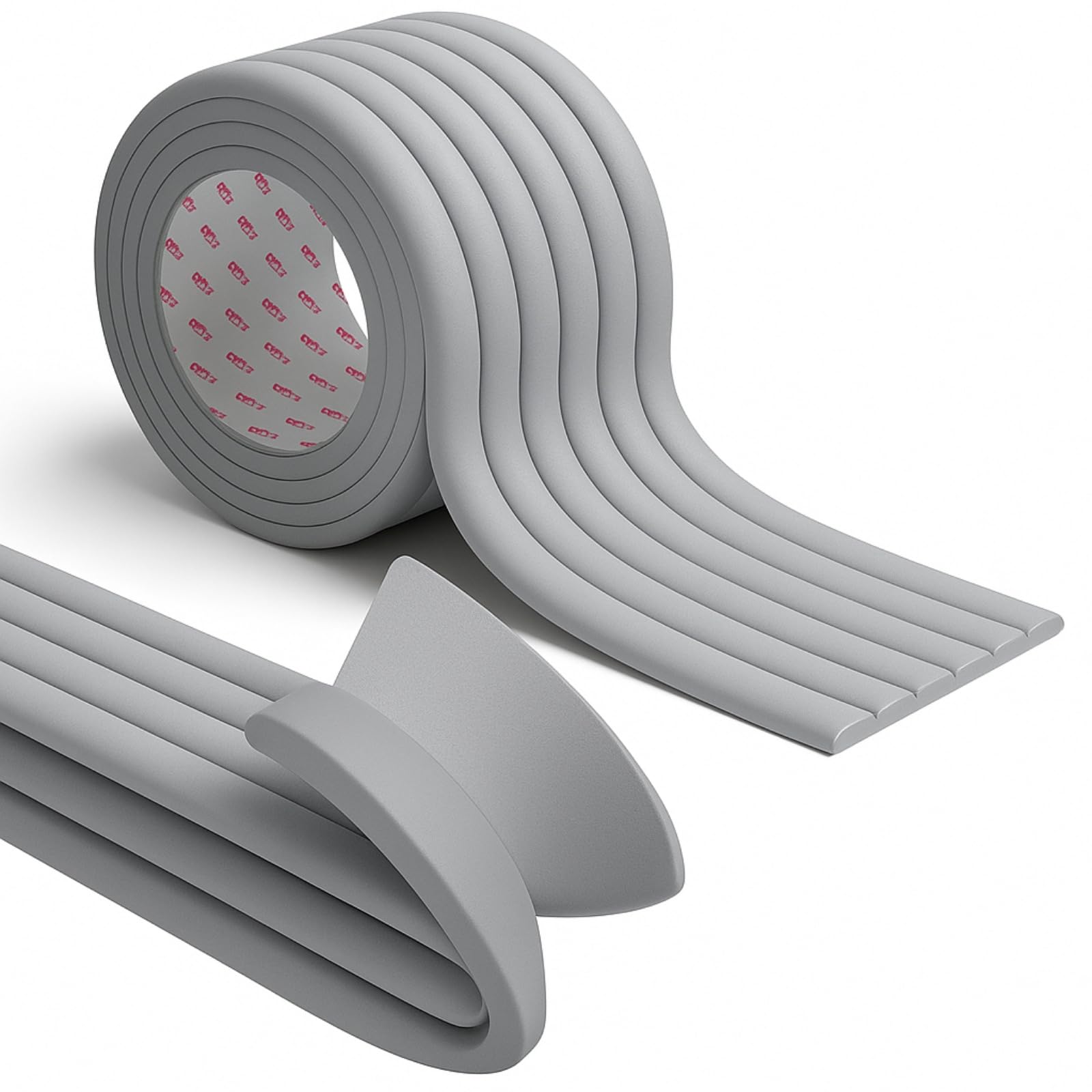 Letics Parking Cushion Wheel Stopper Garage Protector Corner Guard Fence Wall Garage Pillar Protection Self-Adhesive Type 8cm Wide x 5m Long (Gray)