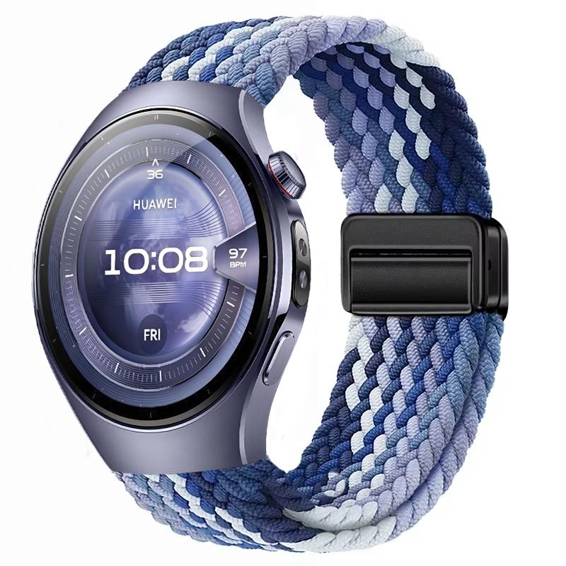 20mm 22mm Nylon Strap for Huawei Watch 5 GT5-4-3 46mm Magnetic Bracelet Wristband Samsung Galaxy Watch 7 6 5 4 40mm 44mm Correa