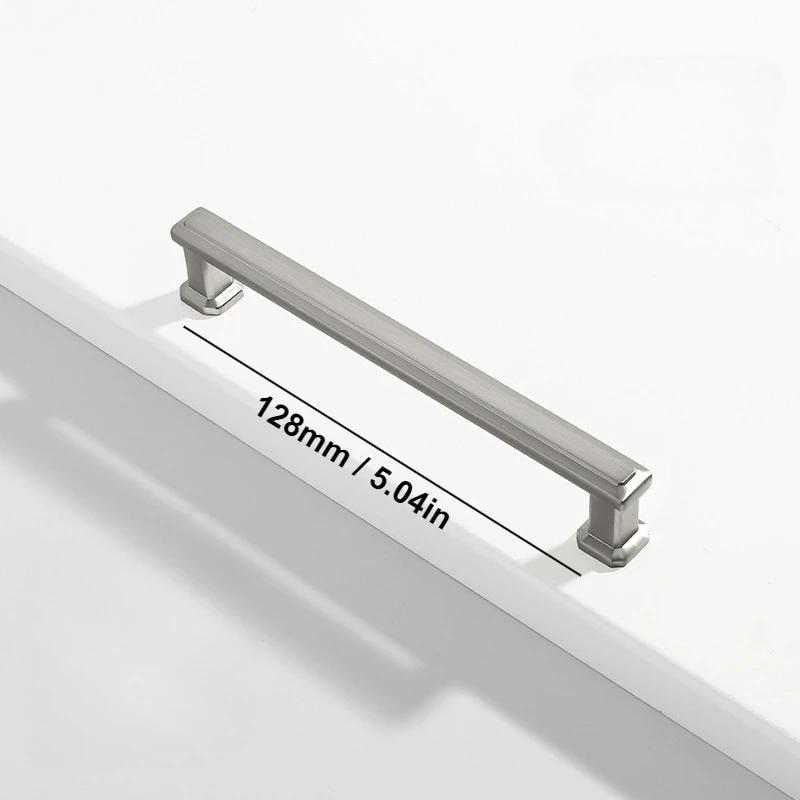 Zinc Alloy Handles for Furniture Minimalism Handles for Cabinets and Drawers Bedroom Wardrobe Cabinet Door Shoe Cabinets Pulls