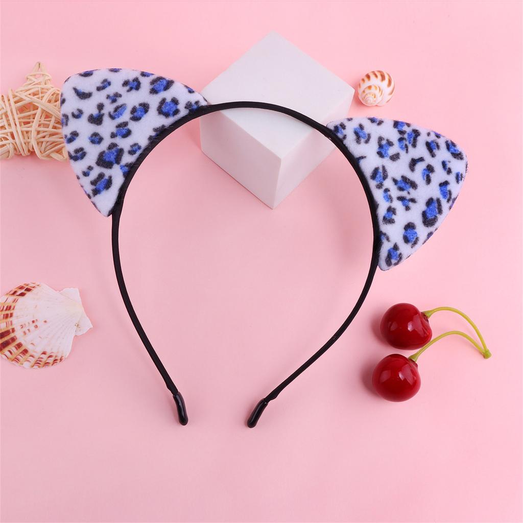 Animal Pattern Cats Ear Headband for Women and Kids Cosplay Hairhoop Music Festival Holiday Party Props Hairband All Age