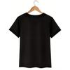 European Size [New Recommendation] Joyful Pattern Printed T-shirt, Women's Casual, Vacation, Short-sleeved Round Neck, Spring and Summer