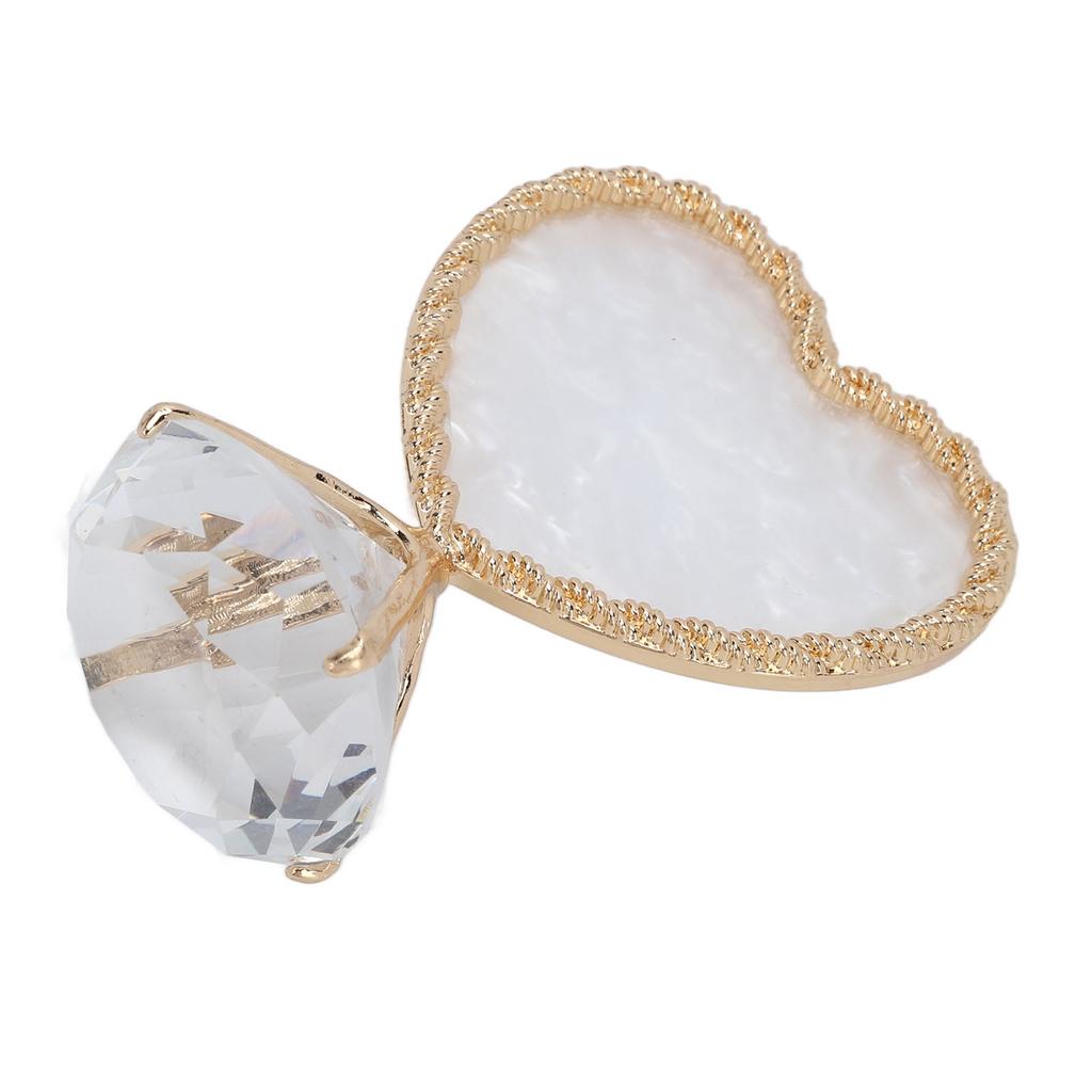 Nail Display Stand Heart Shaped Design Fashion Elegant   Glossy   Double Sided Nail Tip Holder for Nail Beauty