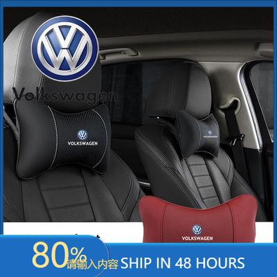 Für VOLKSWAGEN VW Auto Zubehör Sitz Kopfstütze Auto Logo Nackenkissen Für Volkswagen VW Polo Golf Tiguan Passat Touareg Magotan