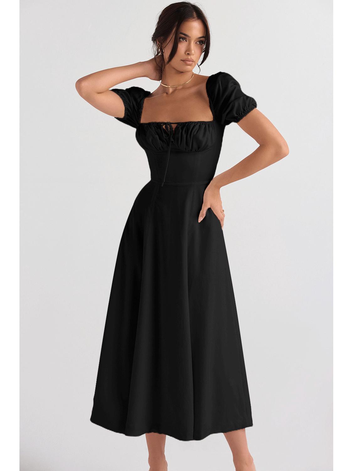 

2026 Элегантное французское летнее платье-слинг высокого класса для женщин XL