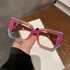 Cat Eye Anti Blue Light Glasses Women Trendy Polygonal Vintage Luxury Design Eyeglasses Ladies Fashion Irregular Square Eyewear