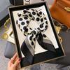 Elegant Silk-Style Square Scarf: Fashionable, Professional Decorative Shawl for Women