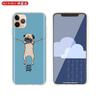 Husa din silicon moale pentru iPhone 13 11 12 Pro X XS Max XR 6 6S 7 8 Plus SE Mini Husa Cute Pug Dog