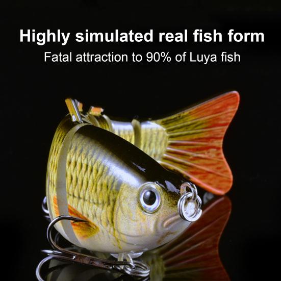 1/2/3/5Pcs 10CM/15.5G Multi-Jointed Fishing Lure with Hooks Realistic 7-Section Swimbait Plastic Artificial Bait Freshwater Saltwater Accessories