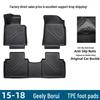 TPE Eco-Friendly Floor Mats for 2015-2018 Geely Borui Interior Modification