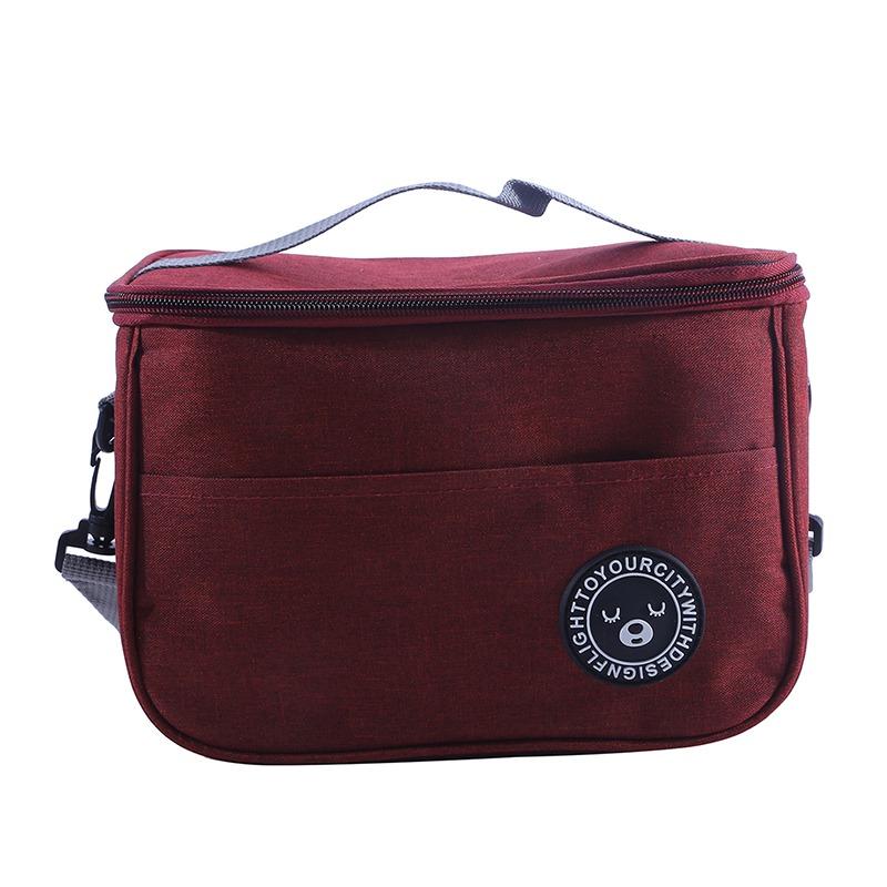Travel Portable Camping Picnic Bag Cold Food Cooler Thermal Kids Insulated Case With Strap 1PC