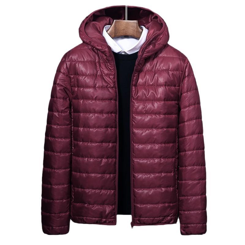 Herbst- und Wintermantel Herren-Baumwolljacke mit Steppung Leichte, einfarbige Brotjacke für Herren Dünne Baumwolljacke mit Steppung