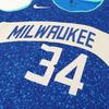 Nike NBA Milwaukee Bucks Giannis Antetokounmpo City Edition 23/24 Swingman Jersey Multicolor Men Streetwear DX8509-407