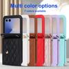 Leather Wallet Crossbody Phone Case for Samsung Galaxy Z Flip 7 fe 6 5 4 3 Flip7 RFID Blocking Card Holder Lanyard Purse Cover