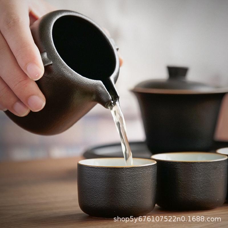The whole set of Kung Fu tea set, light luxury Chinese high-end gift box, boutique creative commemorative natal year gifts