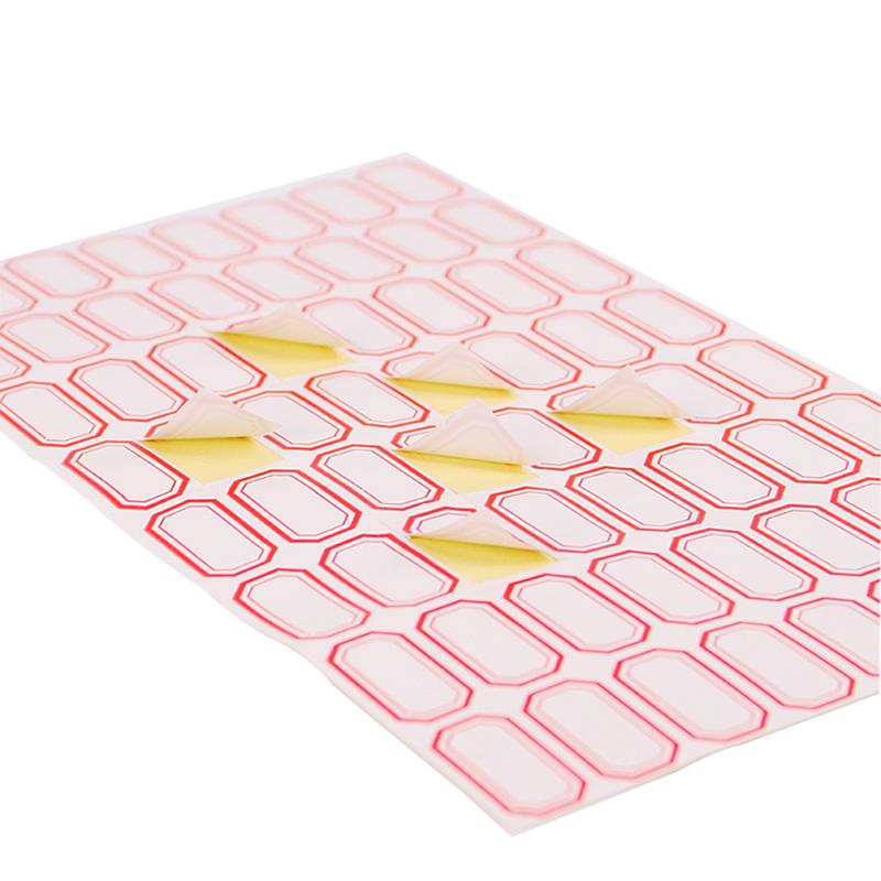 10Sheets/Pack Label Paper Self-Adhesive Stickers Name Note Price Tag Bar Sticker