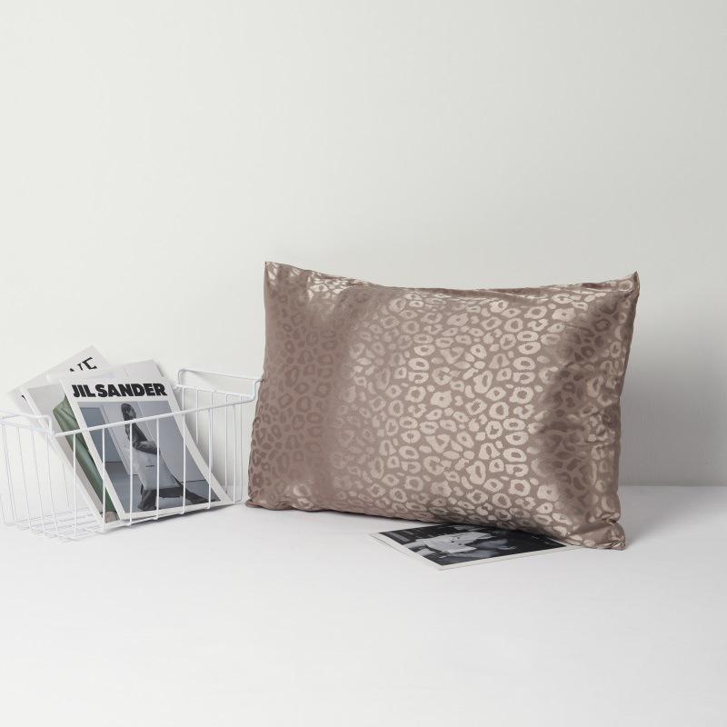 Solid Color Imitation Silk Pillowcase - Ice Silk Feel Satin Cushion Cover