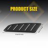 2pcs Air Flow Intake Cover Black Hood Universal Decorative Vent Car Accessories