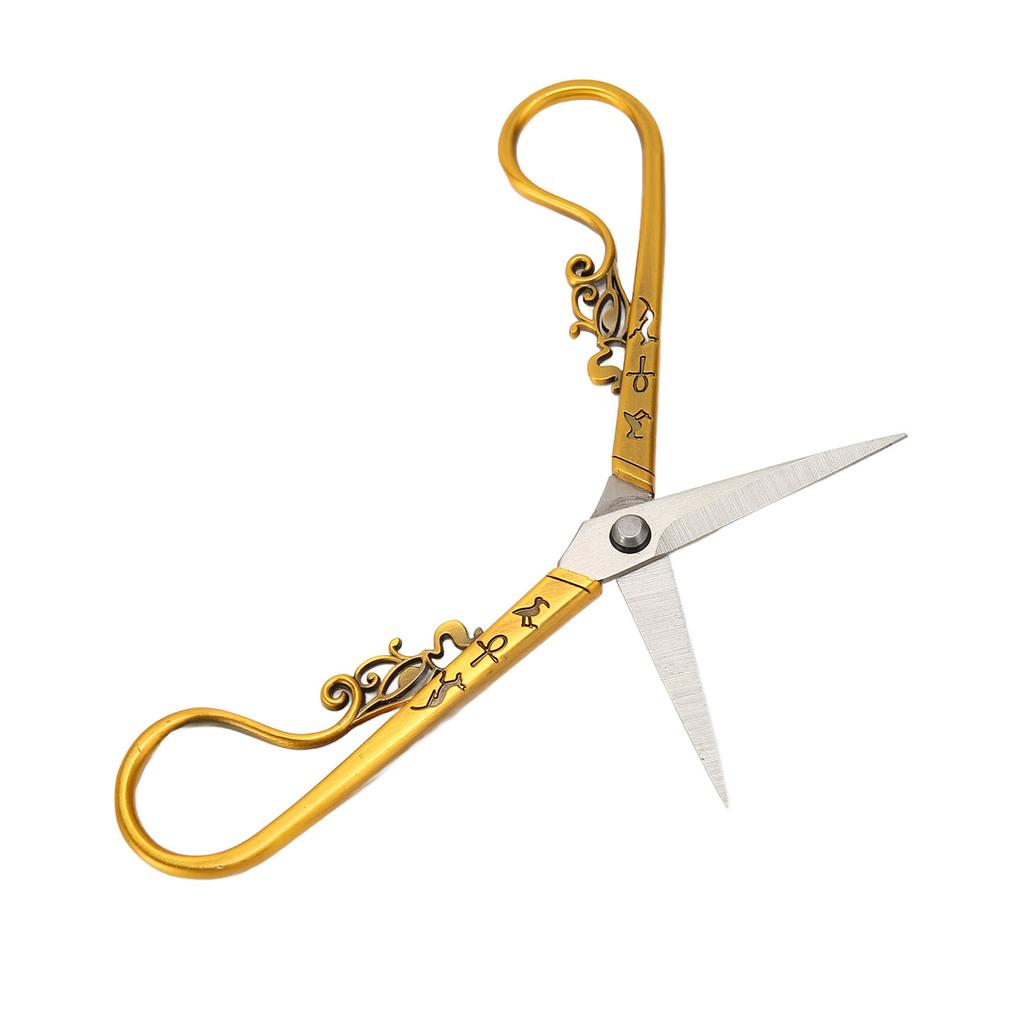 Embroidery Sewing Scissor Vintage Scissor Portable Stainless Steel Retro Scissors for Needlework Crochet