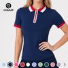 Womens Golf Polo Shirt Short Sleeve Slim Fit Breathable Athletic Top Tennis Running Fitness