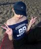 FOR THE FIT Logo Signature Ball Cap_Navy