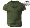 Eagle T Shirt Falcon Gym Clothing Bodybuilding Training Workout Exercise Boxing Martial Arts MMA Karate Fitness Iron Heaven Men Tee Top