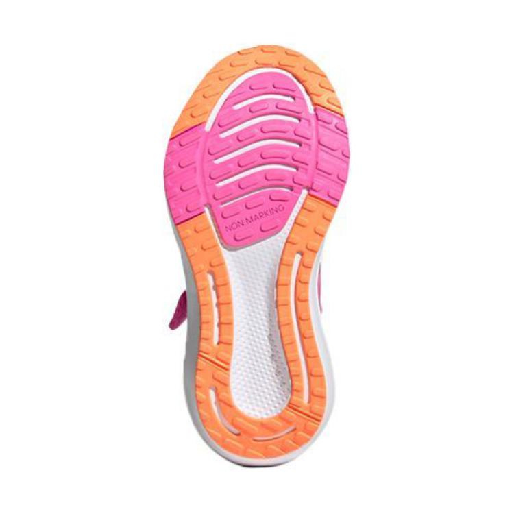 adidas EQ21 Run Velcro J Fabric Breathable Low Top Kids' Running Shoes Pink Kids' FX2255