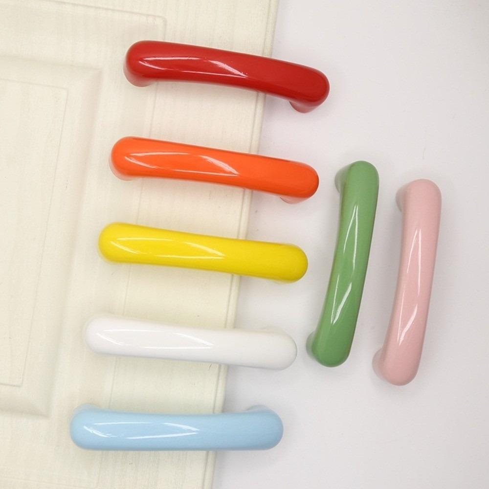 Long Strip Cabinet Door Handle Ceramic Wardrobe Pull Handle Drawer Knob  Wardrobe Drawer Door