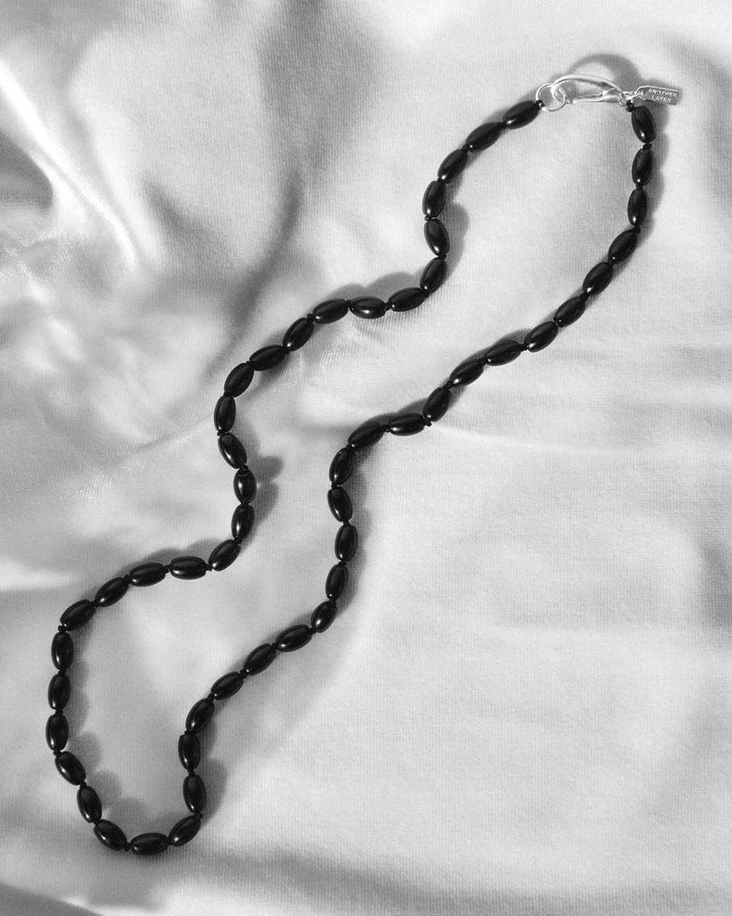 Anotherlayer Oval Onyx Necklace (Silver925)