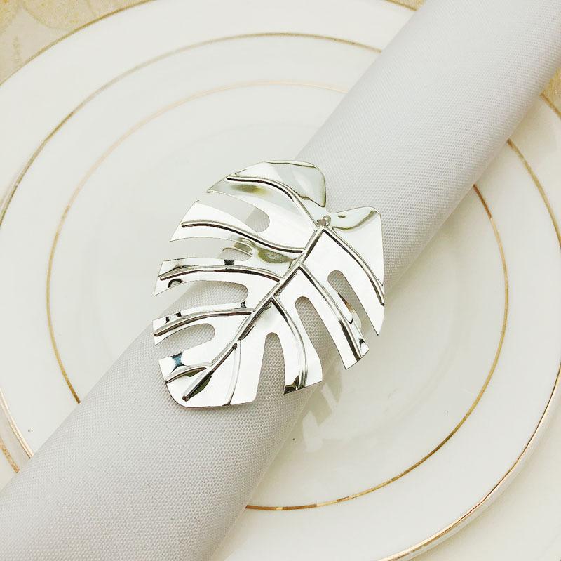 

2 шт./лот Кольцо для салфеток в виде листа черепахи, зеленый лист, гавайская свадебная пряжка, званый ужин, элитный серебряный