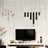 Adesivo de parede acrílico incrível 100pcs acrílico 3D mural adesivo de parede efeito espelho decoração de casa DIY