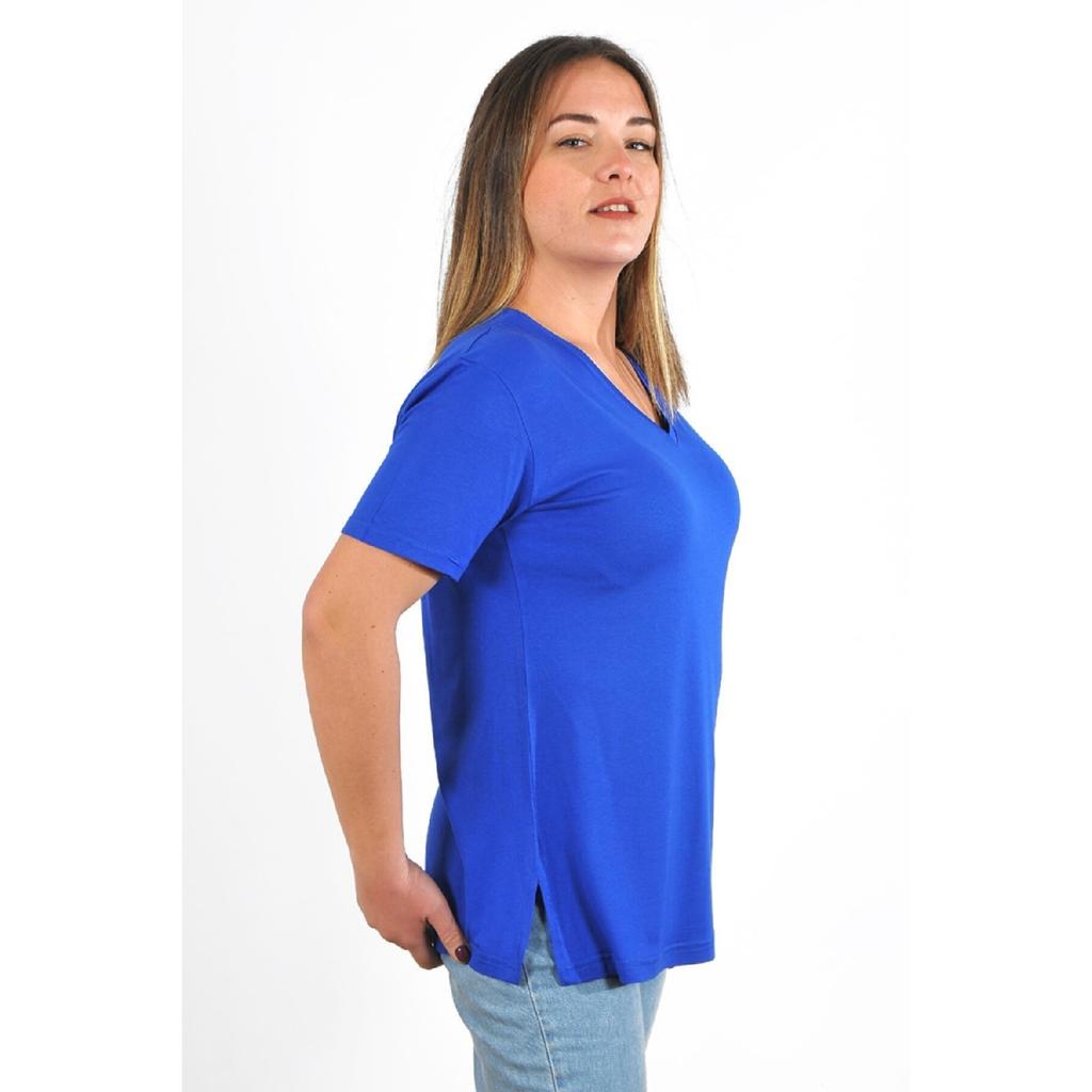 Women's V-neck Large Size T-shirt Cty-cnd-01