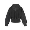 Heren Korte Cropped Hoodie met Rits Vintage Streetwear Katoenen Oversized Pullover