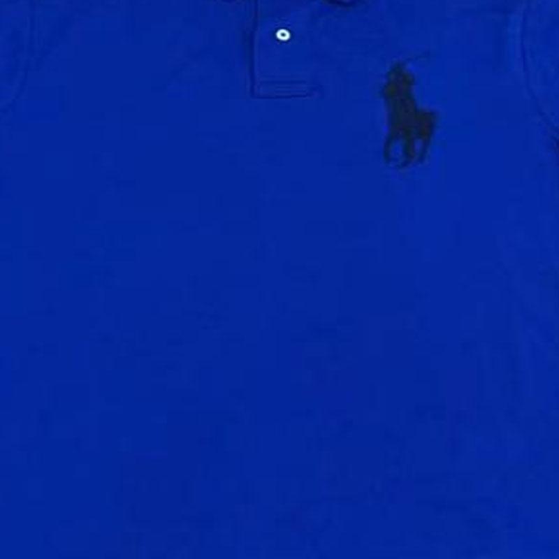 Polo Ralph Lauren Equestrian Knight Logo Embroidered Short Sleeve Polo Shirt Men Tops Blue 710697457-062