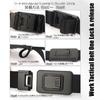 [Airrail] Stylish Work Belt - One-Lock & One-Push Release - Work Belt, Tactical Belt - Easy to Attach - Casual and Stylish - Men's & Women's (Black,
