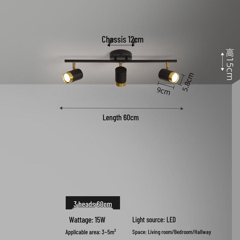 Nordic LED Ceiling Spotlight for Bedroom, Living Room, Background Wall, and Cloakroom