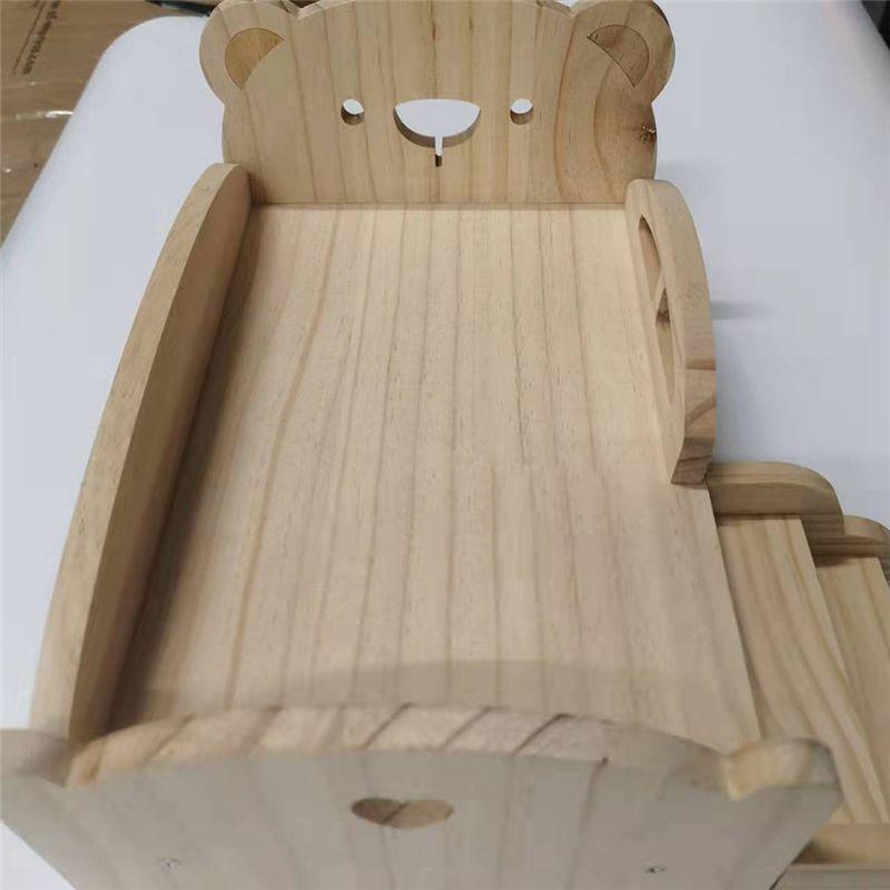 A71Z Wooden Play Bed For Universal Wooden Bed Wooden DIY Mini Play Bed For Children's Day Gift