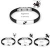 Timeless Constellation Stainless Steel Silicone Bracelets For Men And Women