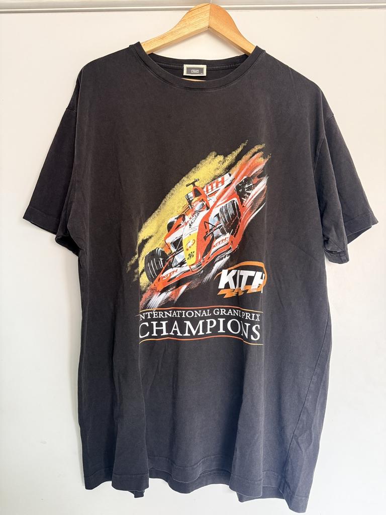 Kith Grand Prix Internazionale Campioni Cotone Taglia XL Nuova Maglietta Unisex