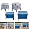 Outdoor Heated Cat House Outside Cat Kitty House Removable Elevated Stray Cat Shelter for Farm Barn Porch Backyard Garden