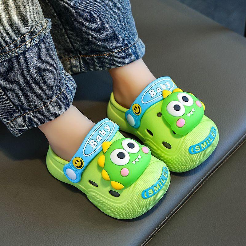 Kids Dinosaur Sandals With Non Slip Pvc Sole For Summer Outdoor Play